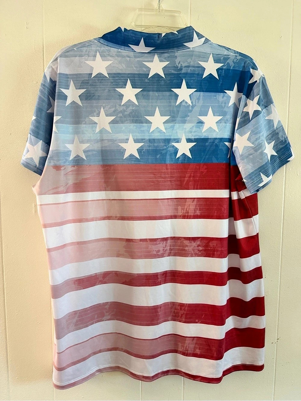 YATTA GOLF The Patriot Golf Polo American Flag Polo 3XL - Picture 3 of 6